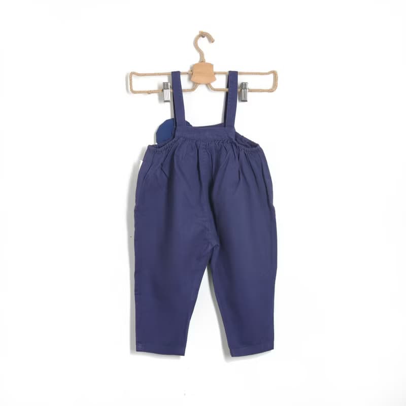 BIR童裝 | 插畫風吊帶褲 (黃/寶藍)