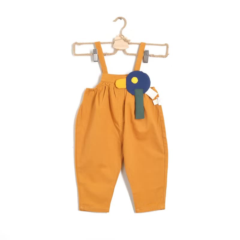 BIR童裝 | 插畫風吊帶褲 (黃/寶藍)