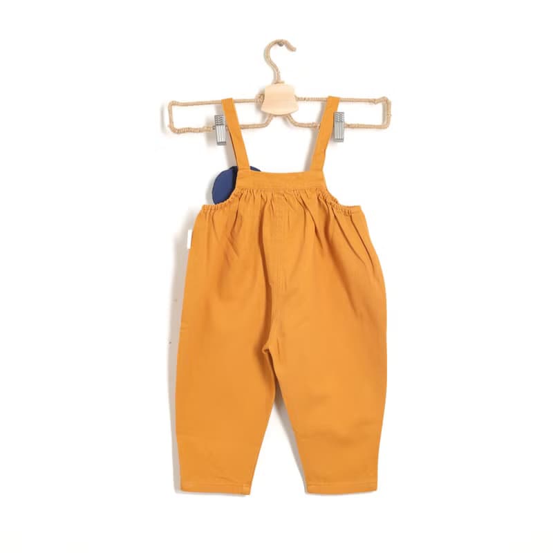 BIR童裝 | 插畫風吊帶褲 (黃/寶藍)