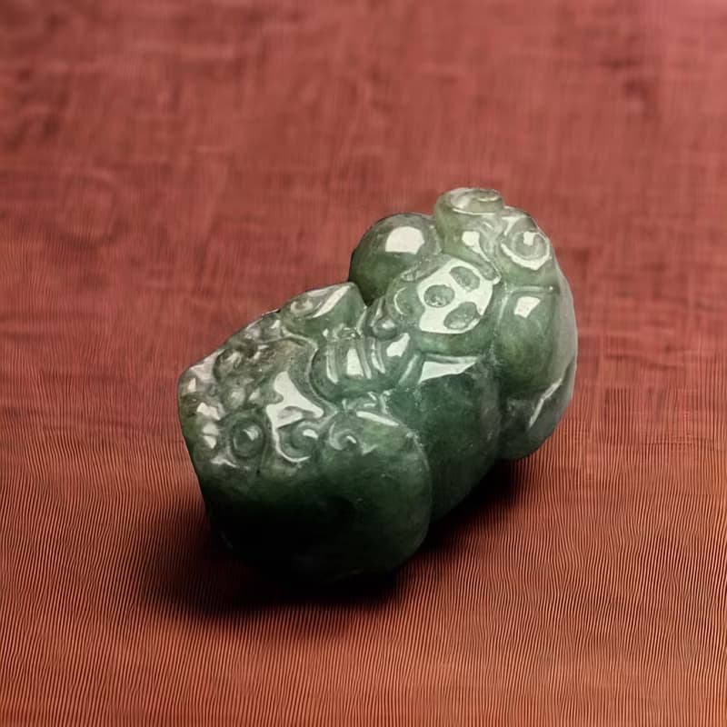 冰糯綠翡翠貔貅 | 天然緬甸玉翡翠A貨|送禮
