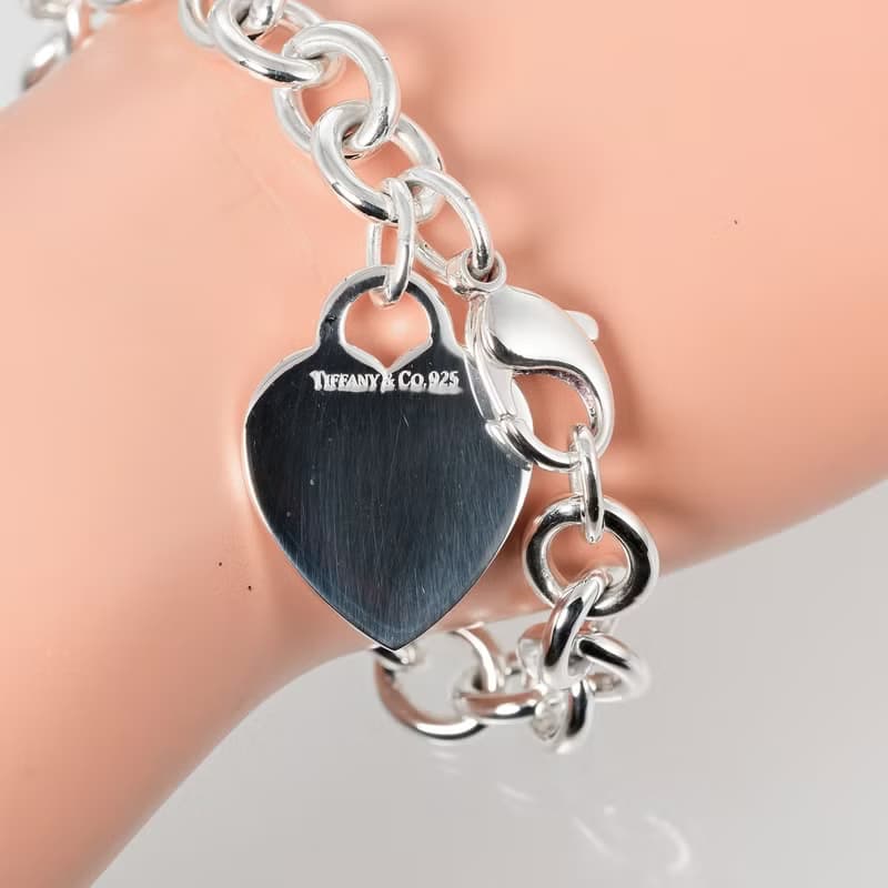【日本直送】ティファニー リターントゥ ティファニー ハートタグ ブレスレット シルバー925 ハート 約35.66g【中古】A-ランク