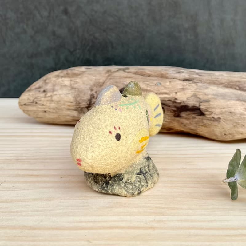 A Lu 魚兒陶花器/擴香器/禮物/手作手繪 高砂陶土 原創僅此一件