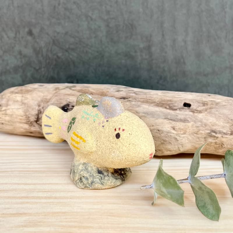 A Lu 魚兒陶花器/擴香器/禮物/手作手繪 高砂陶土 原創僅此一件