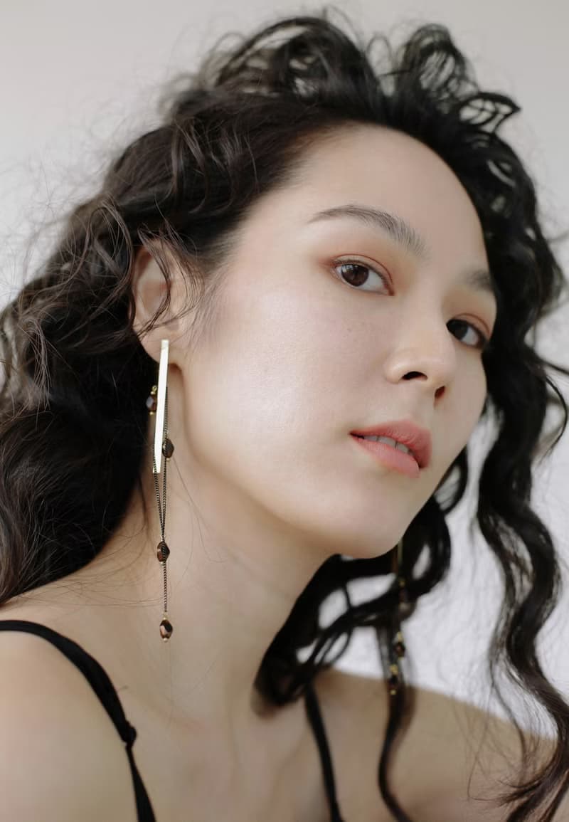 黑瞳流線 捷克玻璃珠耳環