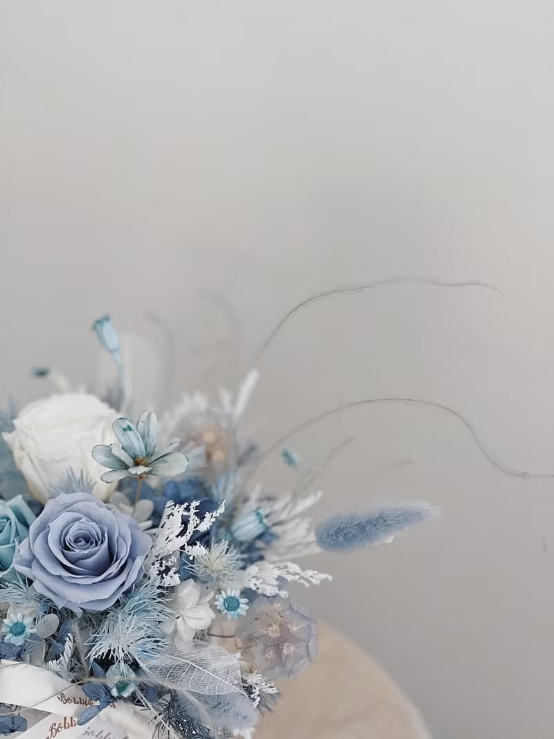 【永生玫瑰花盆花】• 情人節禮物/生日禮物/永生花/永生玫瑰花