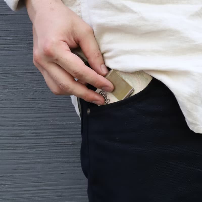 黃銅錢夾 Quote Money Clip-Quotes-