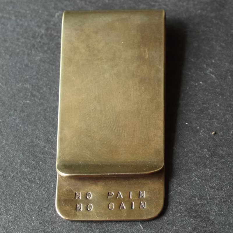 黃銅錢夾 Quote Money Clip-Quotes-