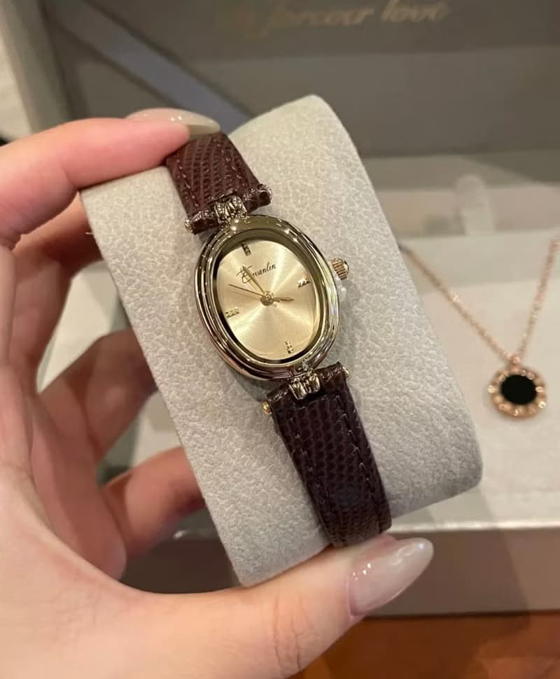 YuanPearl高級三件套禮物套裝復古手鐲吊墜手錶小眾設計中古