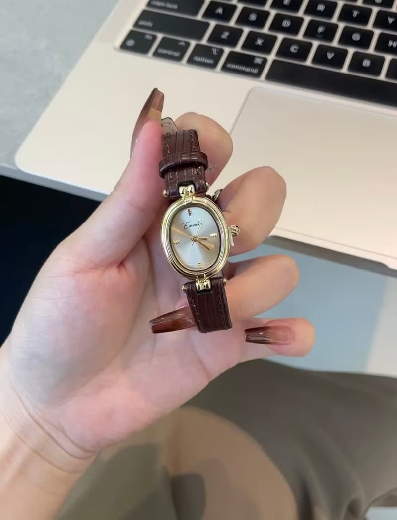 YuanPearl高級三件套禮物套裝復古手鐲吊墜手錶小眾設計中古