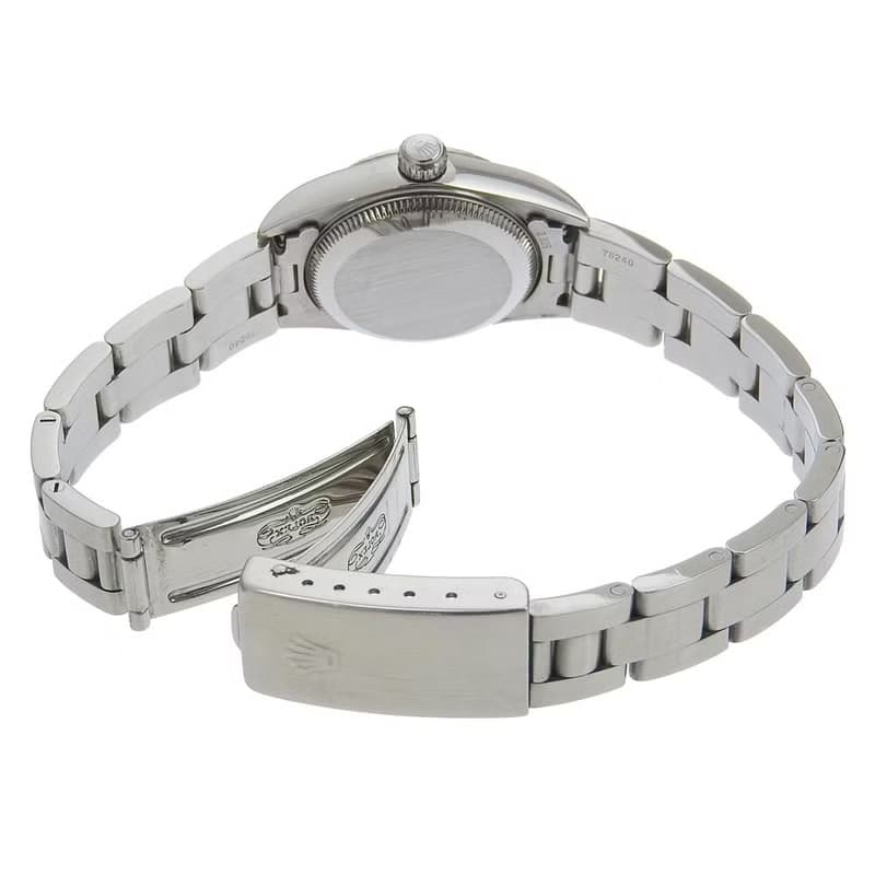 【日本直送】ロレックス ROLEX オイスターパーペチュアル 腕時計 76094 SS 自動巻き シルバー文字盤【中古】