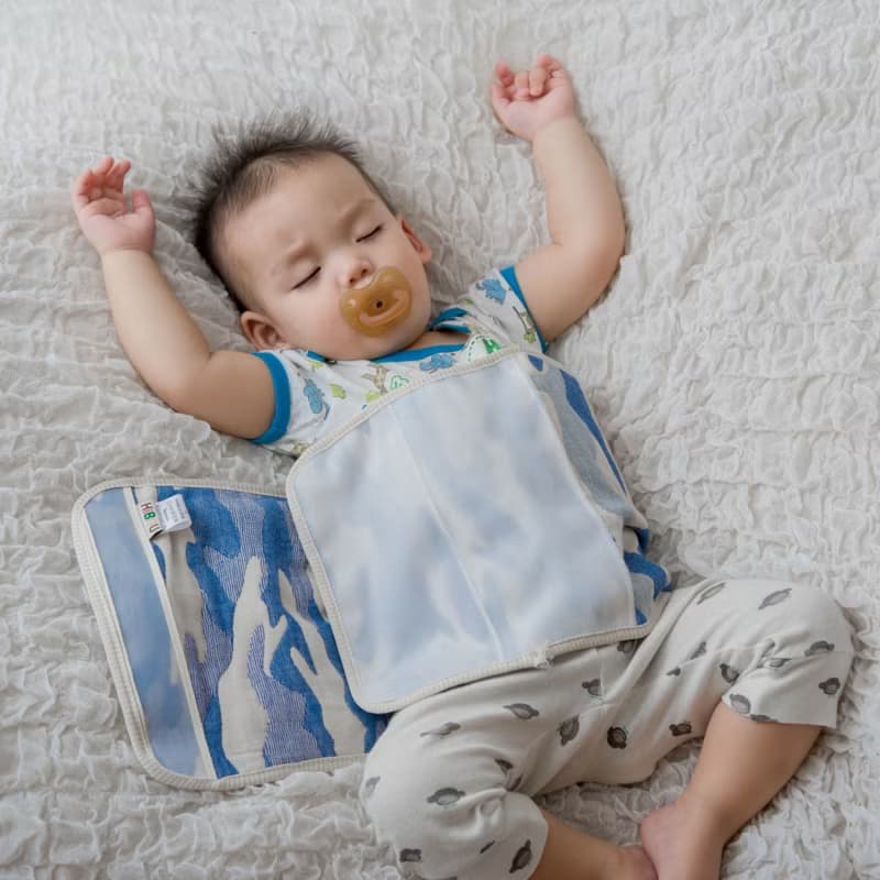 神隊友彌月禮盒日本6重紗2件組0-3歲6重紗防踢被+0-2歲肚圍