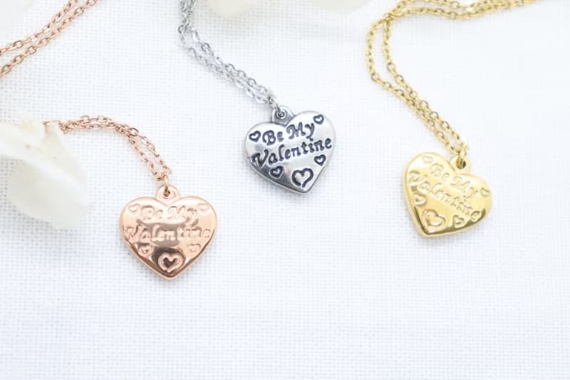 (Surgical Steel) Love Struck Heart Necklace Valentine's Day Gift for Her