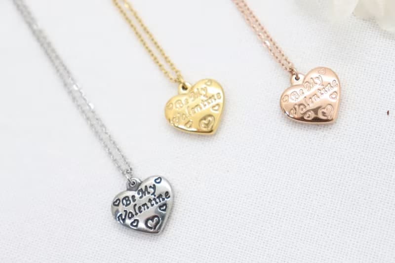 (Surgical Steel) Love Struck Heart Necklace Valentine's Day Gift for Her