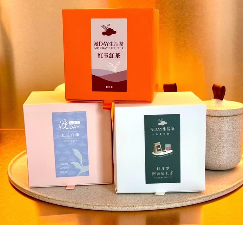 漫DAY生活茶—紅茶袋茶包掀蓋式禮盒-13入隨身包 日月潭紅茶