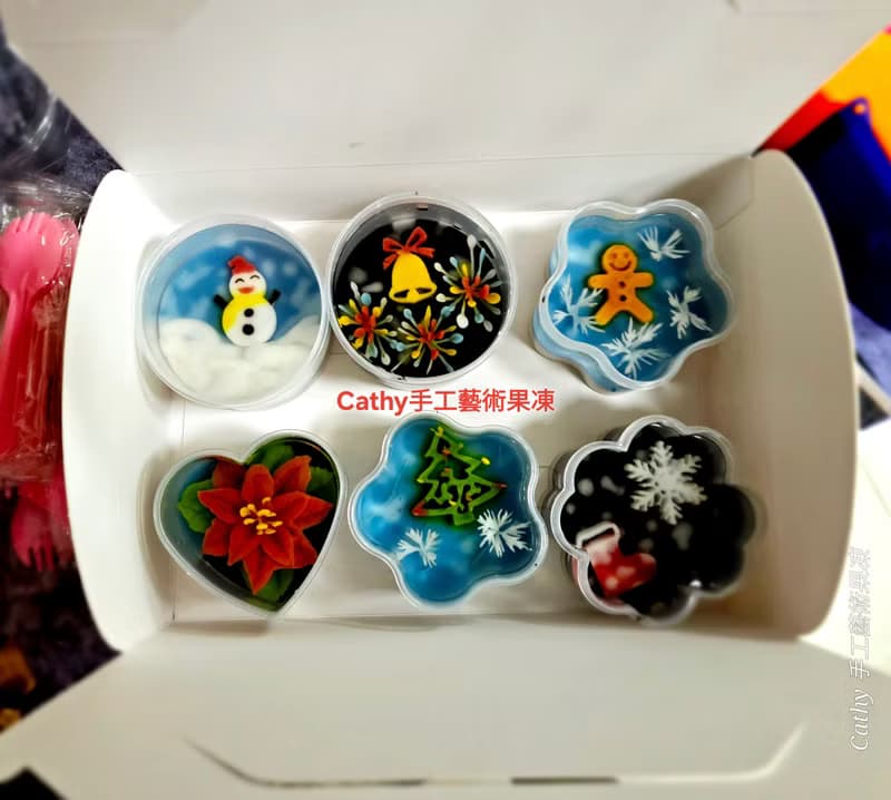 3寸6入多形狀杯聖誕禮盒