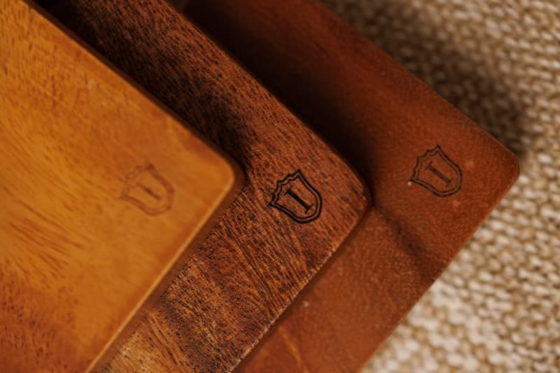 Islandoffer島嶼製作 胡桃木方形整木杯墊 隔熱墊餐墊 (一件)