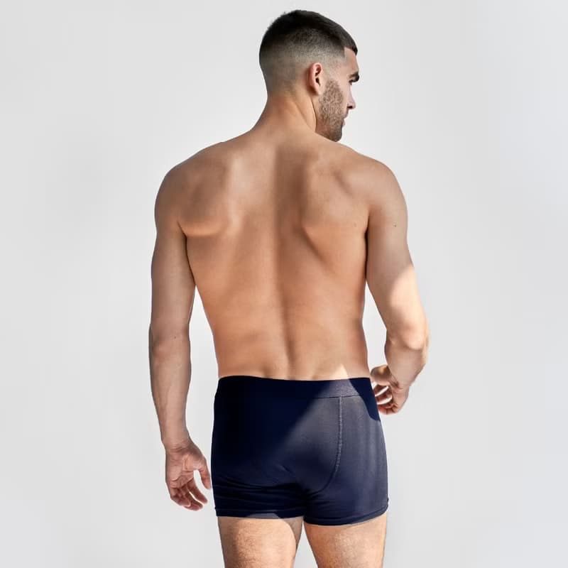 Bread & Boxers 三件組 有機棉男用四角內褲 - 黑/灰/深藍