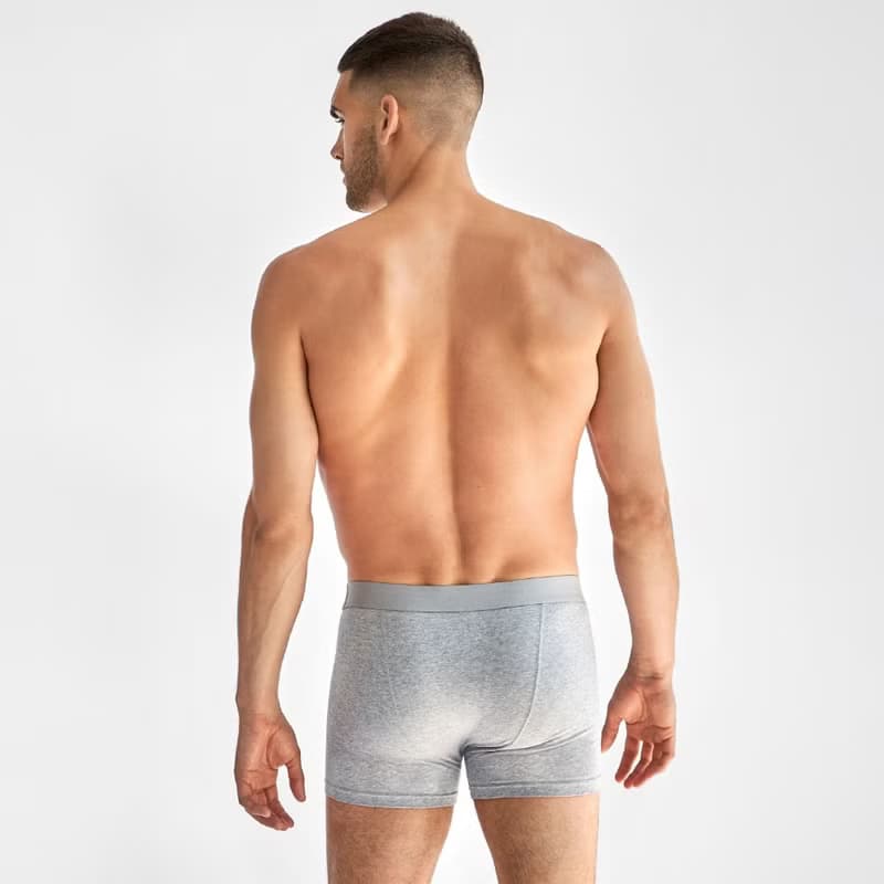 Bread & Boxers 三件組 有機棉男用四角內褲 - 黑/灰/深藍