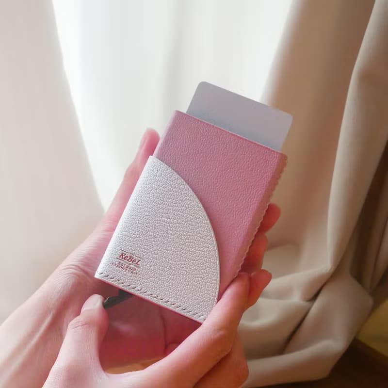 【法國山羊皮】自動彈出 !  RFID 防盜鋁合金皮革