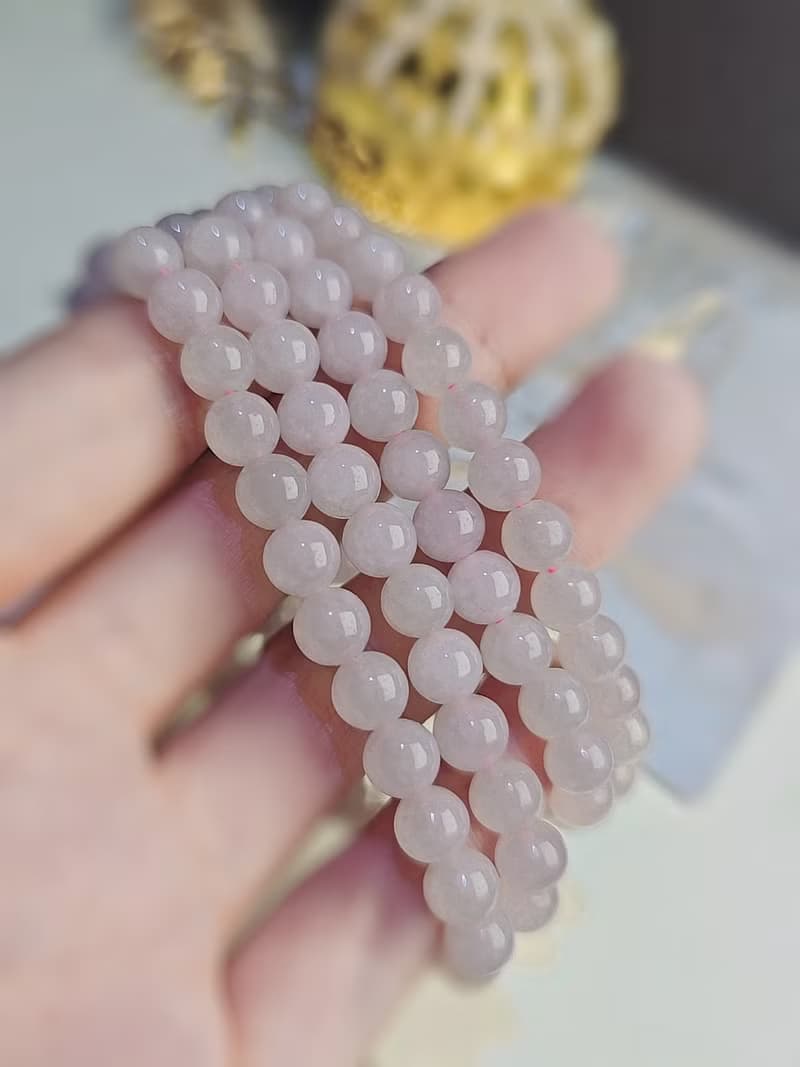 桃花•貴人•招財|小香風冰粉紫翡珠串|緬甸A貨翡翠珠鏈項鍊長串