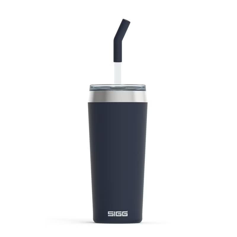瑞士百年 SIGG Helia 保溫吸管杯 600ml - 夜墨藍