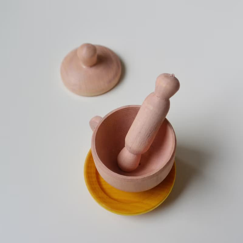Wooden Tea Set Montessori toy Toddler eco-friendly Play accessories