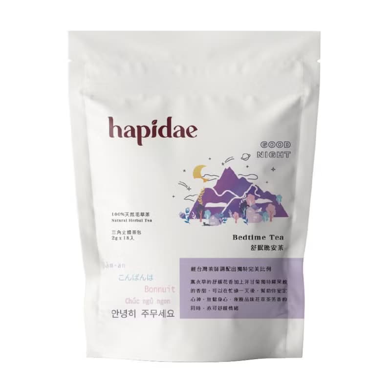【hapidae】舒眠晚安茶 舒活複方系列 花草茶(茶包/2g/18入)