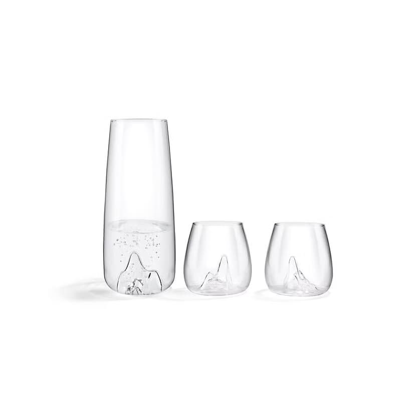 美國 MoMA 山水玻璃對杯 簡約大氣新中式創意酒杯水杯 喬遷禮物
