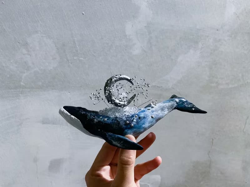 月光小島鯨魚