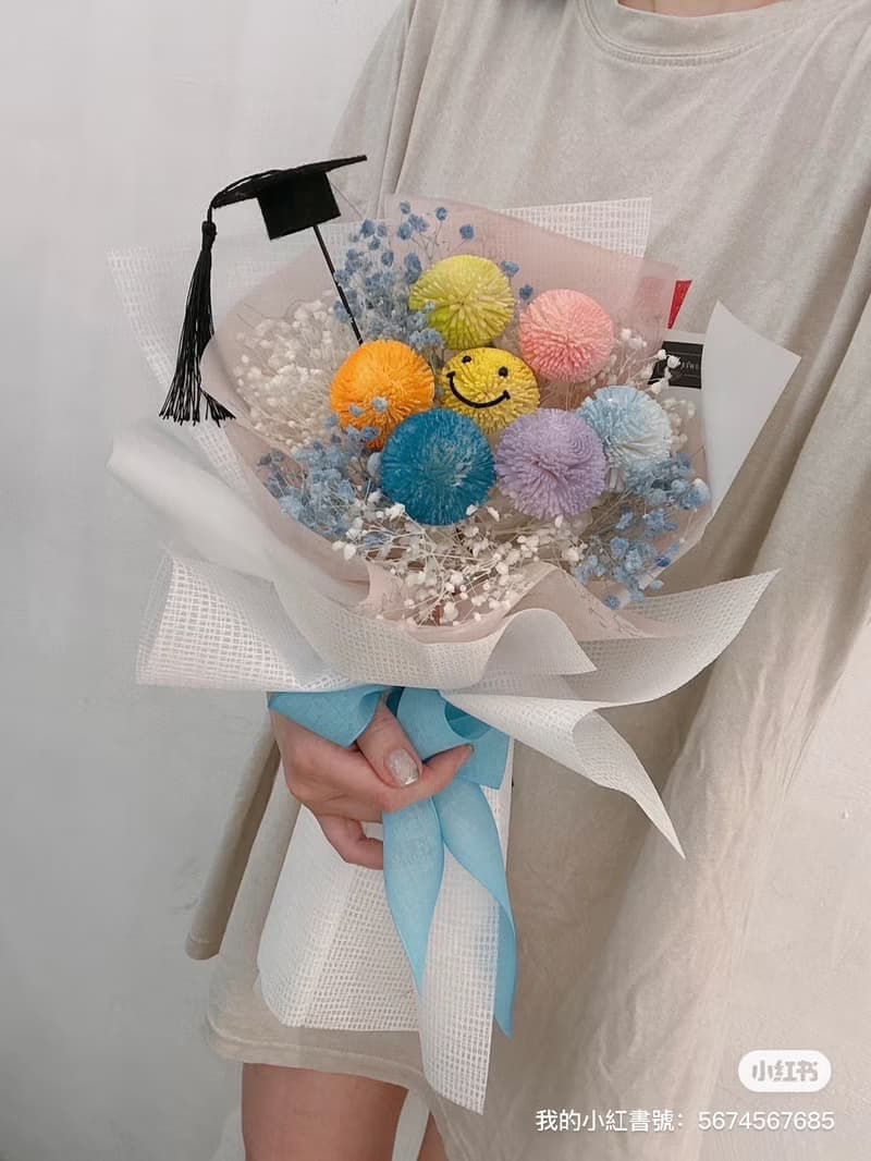 索拉花乒乓菊花束