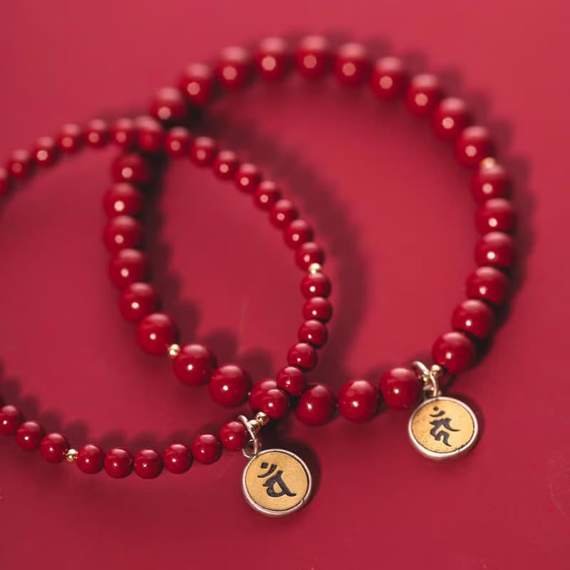 硃砂本命年化太歲手鍊 | 十二生肖平安符 | 新年禮盒
