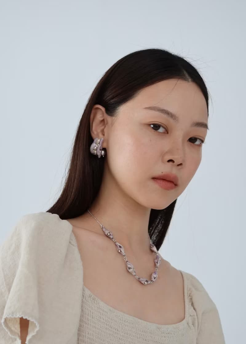 尼斯海濱漫步珍珠耳環/耳夾可