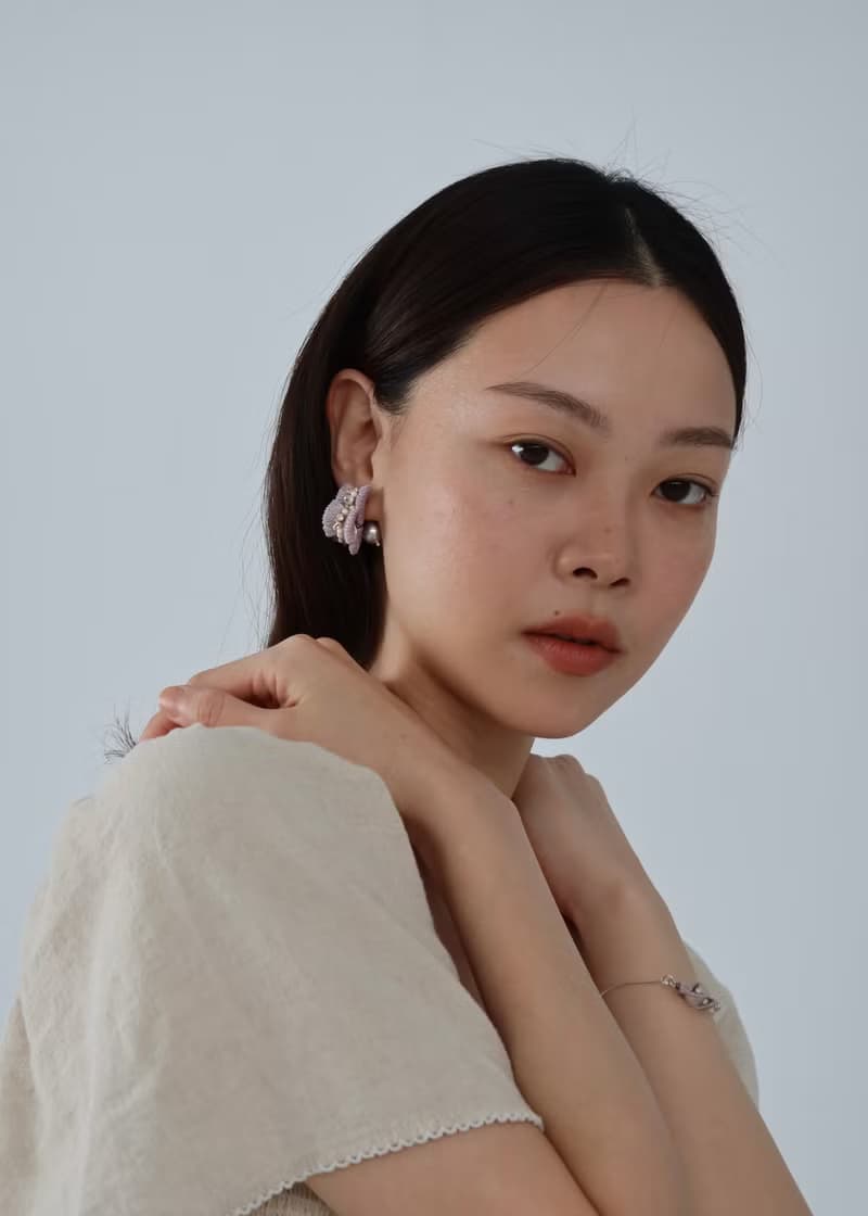 尼斯海濱漫步珍珠耳環/耳夾可