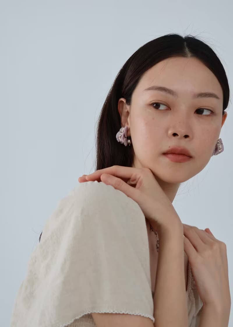 尼斯海濱漫步珍珠耳環/耳夾可