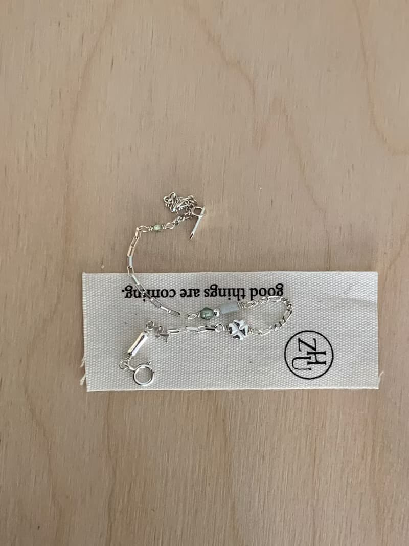 Zhu.handcrafted__Clover__純銀/光譜石/水草石