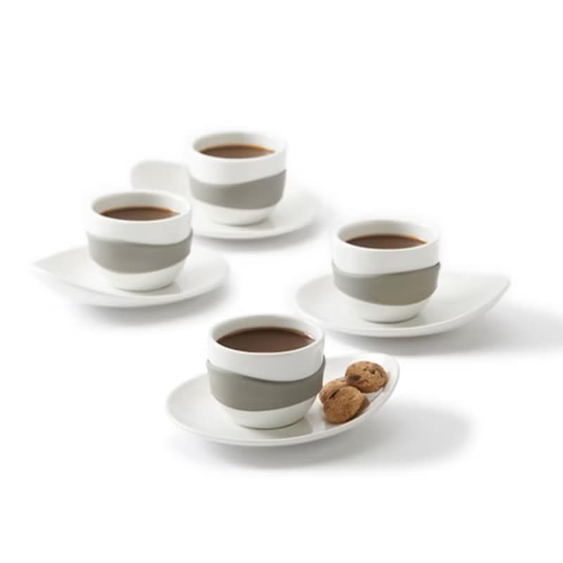 【實用家居禮物】幸運草 意式濃縮 陶瓷 咖啡杯 茶具 四套裝 60ml