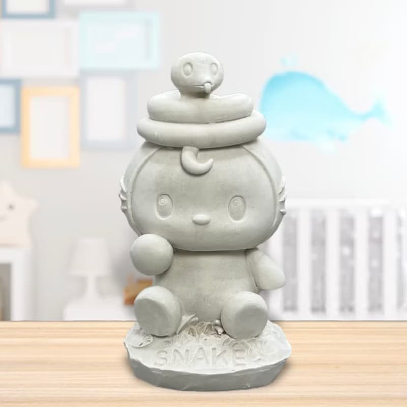 開運萌寵 12生肖(蛇)  擴香石家飾 附5ml精油(多款任選) 療癒小物