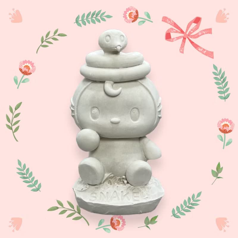 開運萌寵 12生肖(蛇)  擴香石家飾 附5ml精油(多款任選) 療癒小物