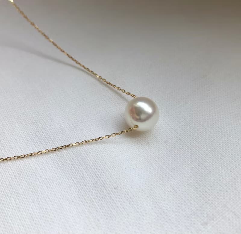 High quality Akoya pearl necklace K18 750  海水真珠