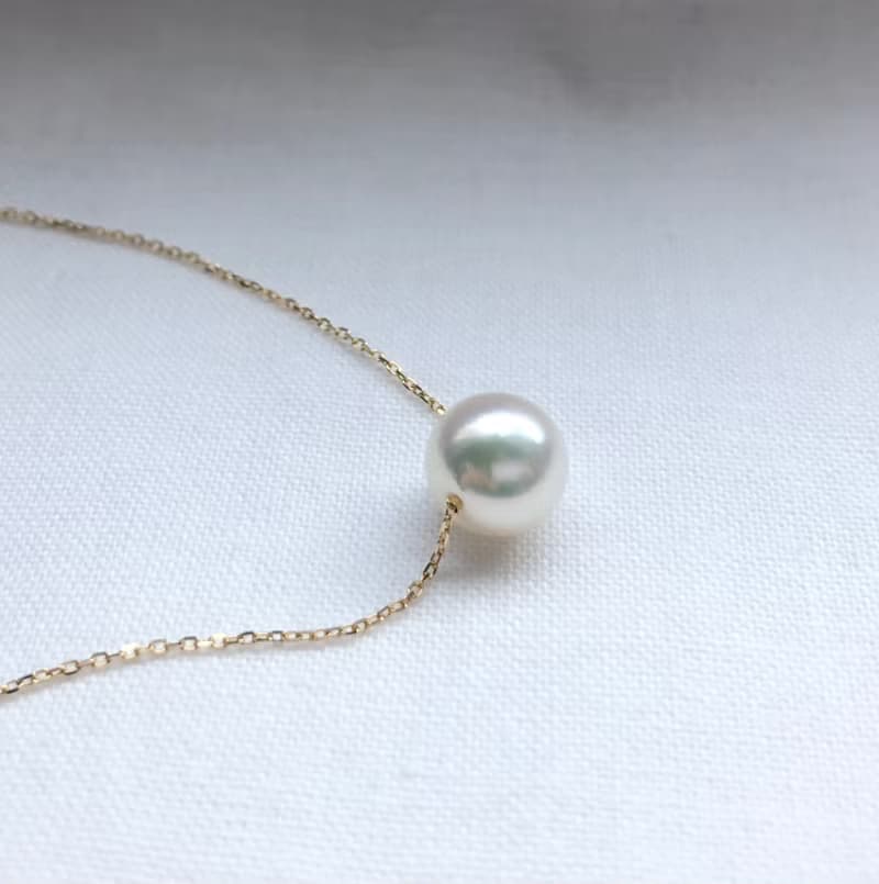 High quality Akoya pearl necklace K18 750  海水真珠