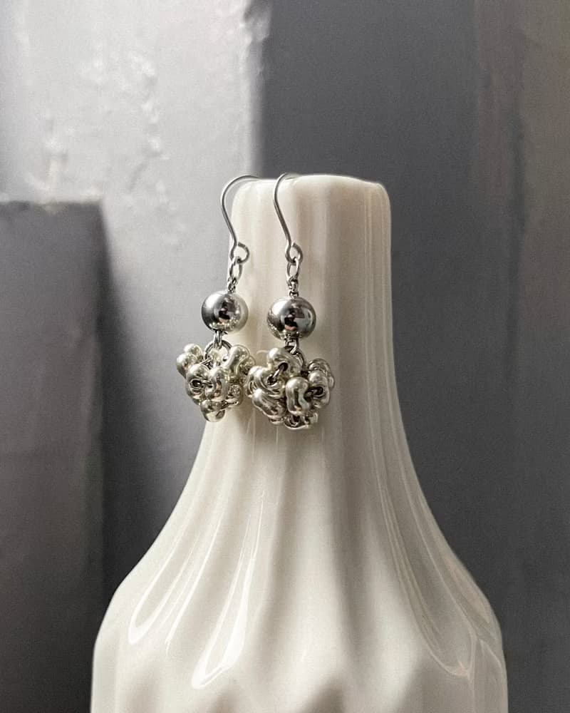 初雪耳墜 不鏽鋼耳環 日本珠 禮物