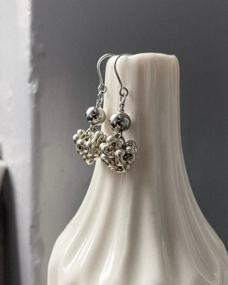 初雪耳墜 不鏽鋼耳環 日本珠 禮物