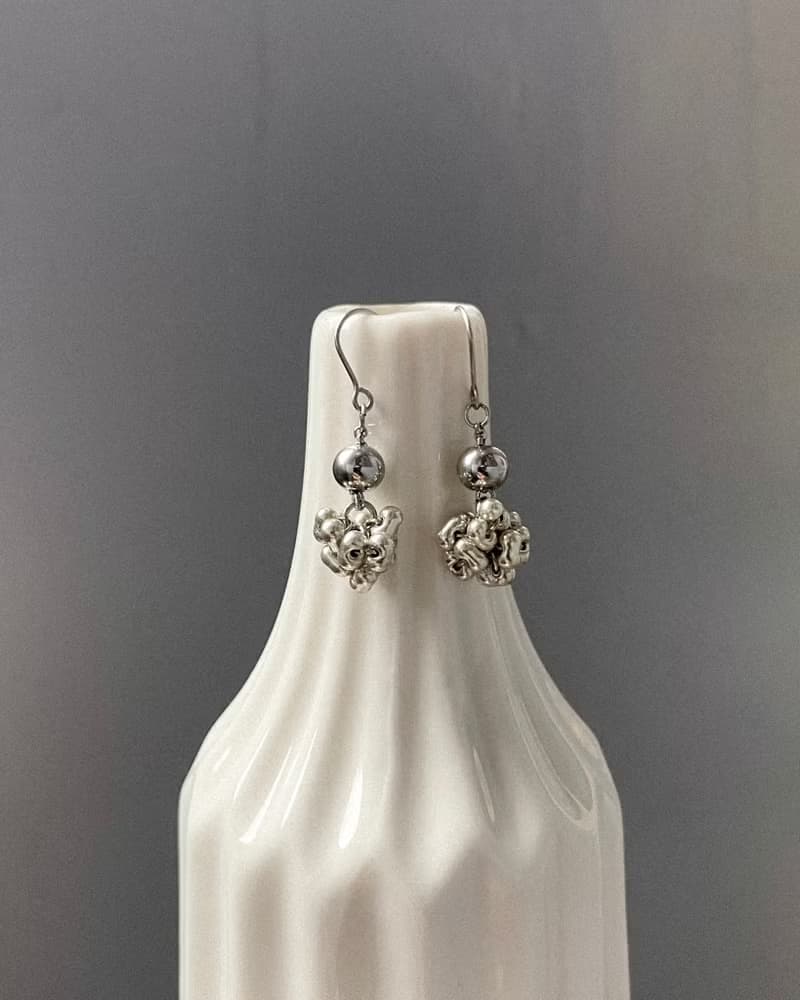 初雪耳墜 不鏽鋼耳環 日本珠 禮物