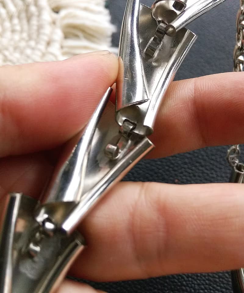 vintage jewelry 現代風銀色區塊項鍊