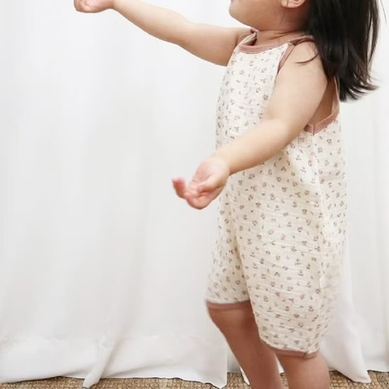 韓國全棉夏季透氣舒適森林系碎花睡袋