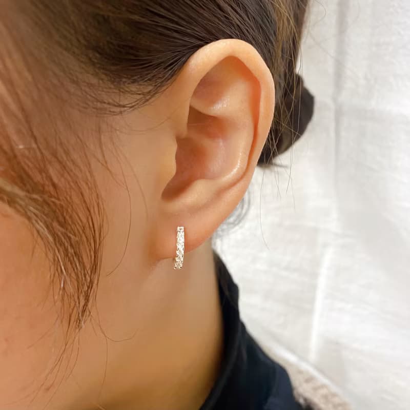 925純銀 | 12mm曙光圈圈_耳環