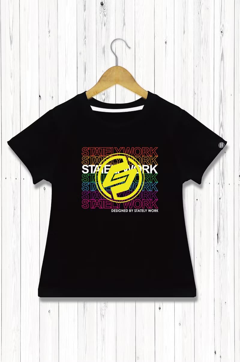 STATELYWORK 霓虹LOGO T-童裝短T