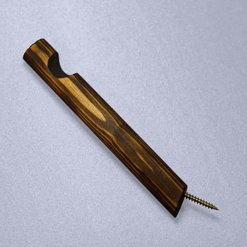 Pine wood wall hook.Minimalist wall storage. Macramé holder. Plant rack hanger.