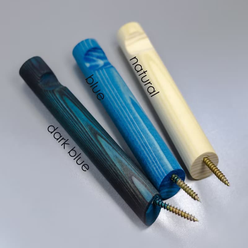 Pine wood wall hook.Minimalist wall storage. Macramé holder. Plant rack hanger.