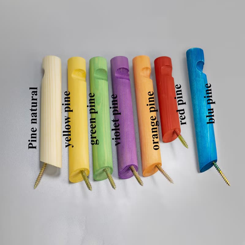 Pine wood wall hook.Minimalist wall storage. Macramé holder. Plant rack hanger.